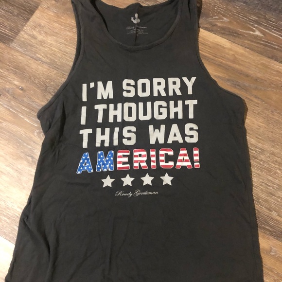 “I’m sorry I thought this was AMERICA” tank - Picture 1 of 4